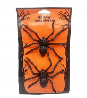 Halloweenska dekorácia Pavúk veľká guma 10x12cm balenie 20 kusov